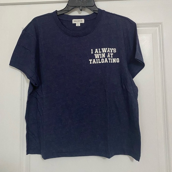 Wildfox Navy Blue Tailgate Graphic Tee - Picture 1 of 5